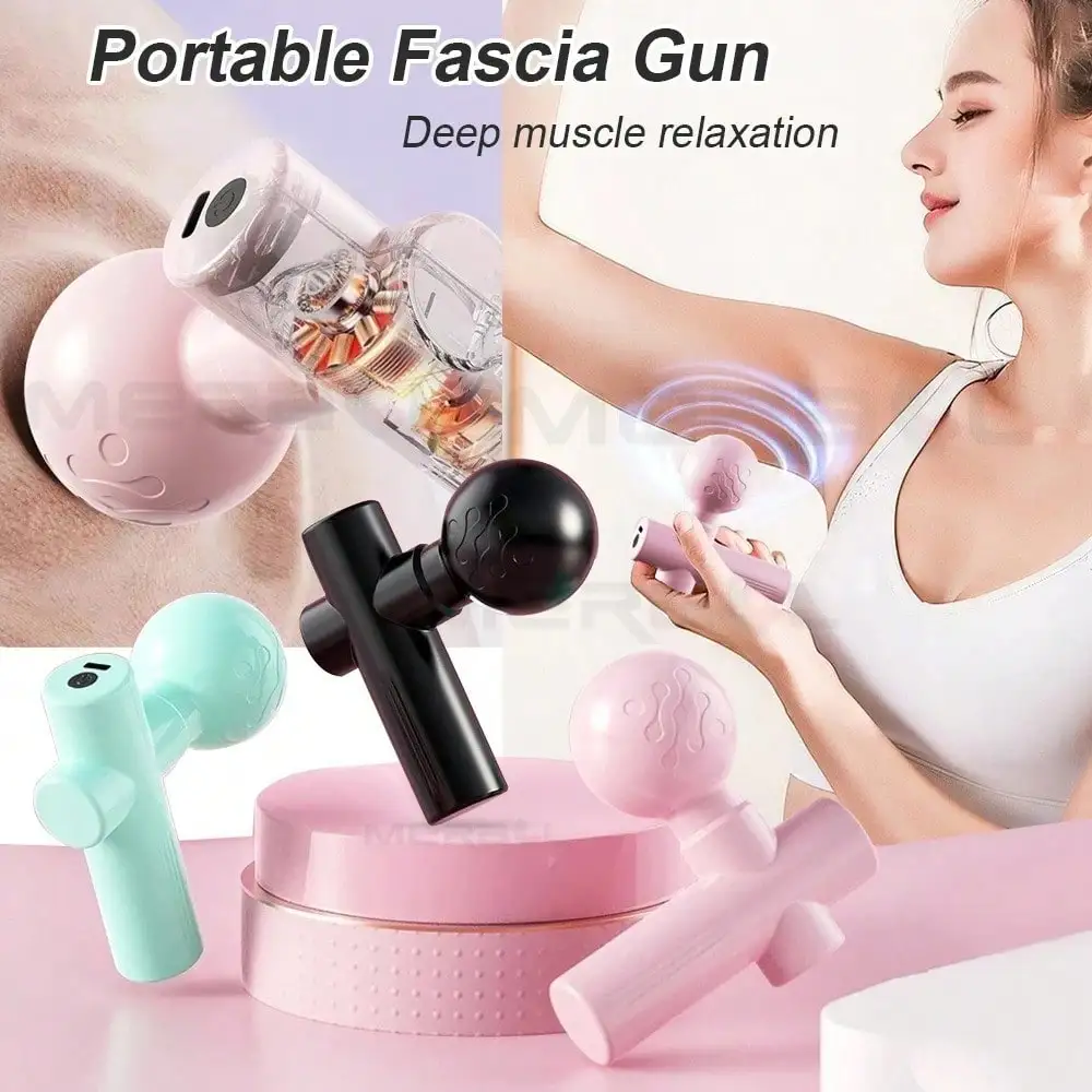 Massage Gun - 2026 Mini Pistola de Massagem Vibratória