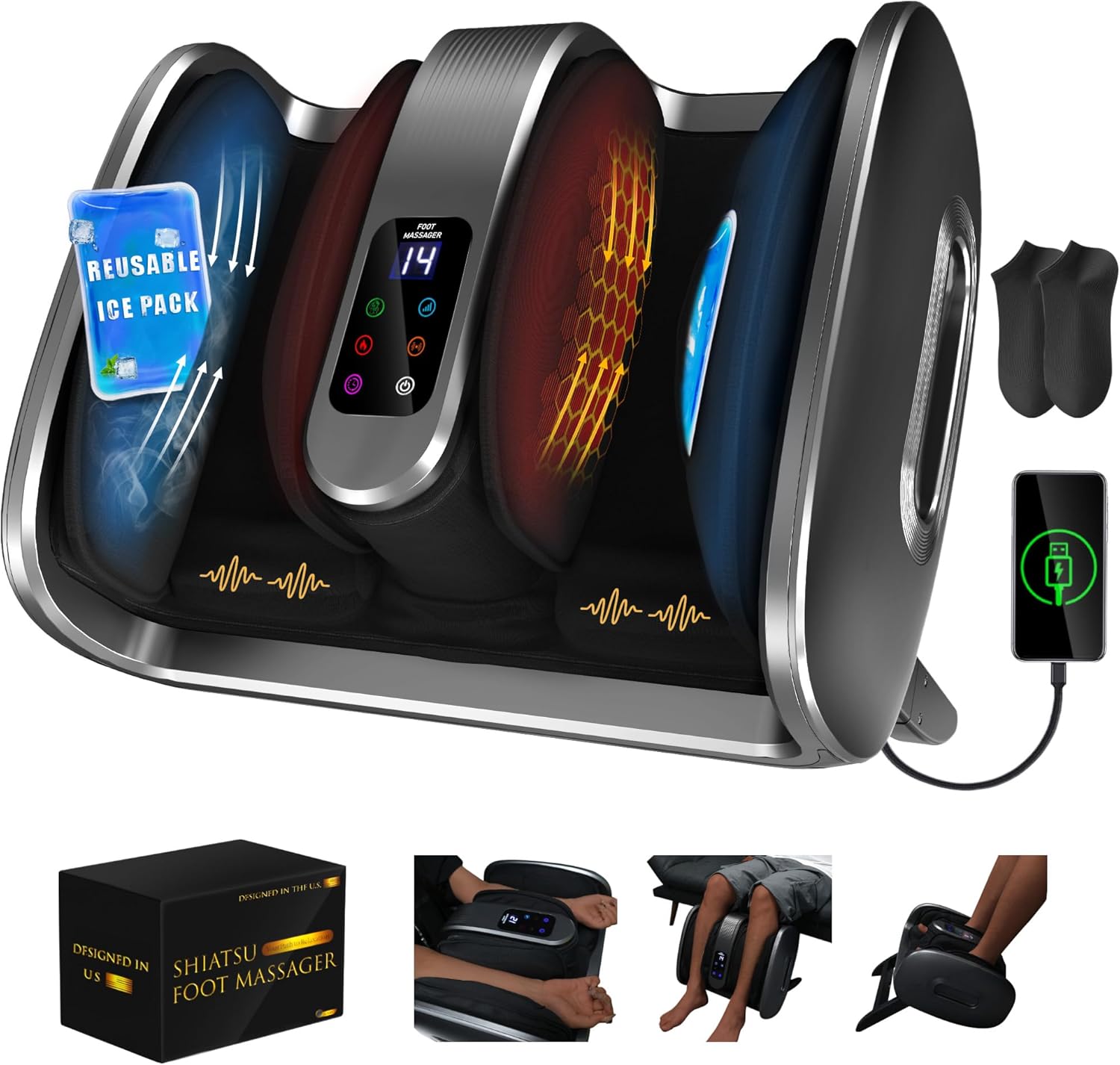 Foot Spa - R uso doméstico profissional shiatsu amassar
