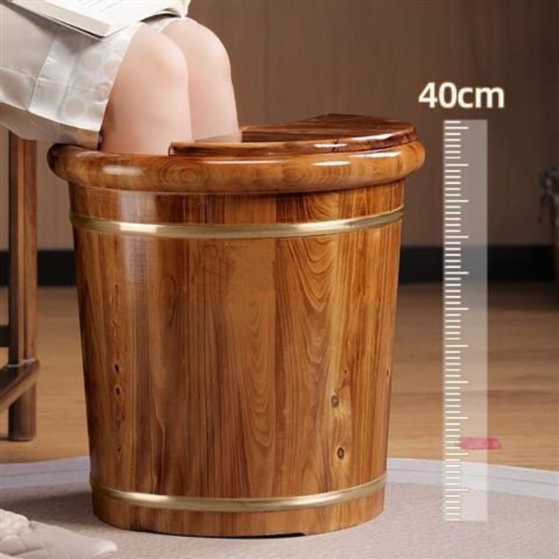 Spa Massager - Balde de Madeira para Imersão dos
