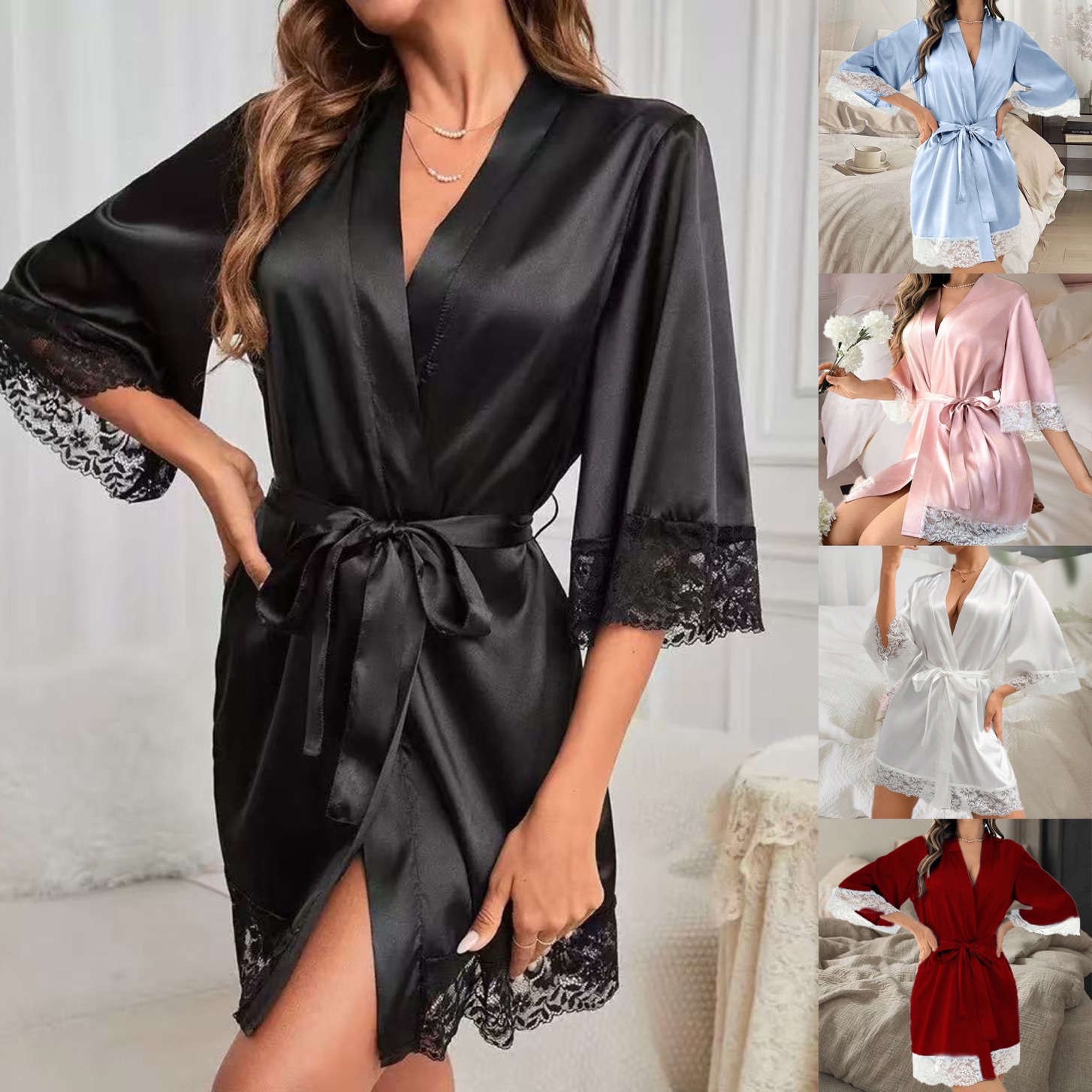 Bathrobe - Roupões de noiva europeus e americanos,