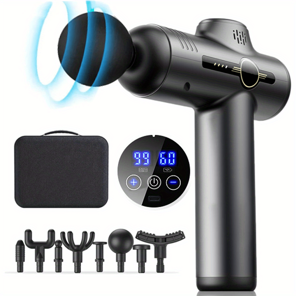 Massage Gun - Pistola de massagem de 99 níveis,
