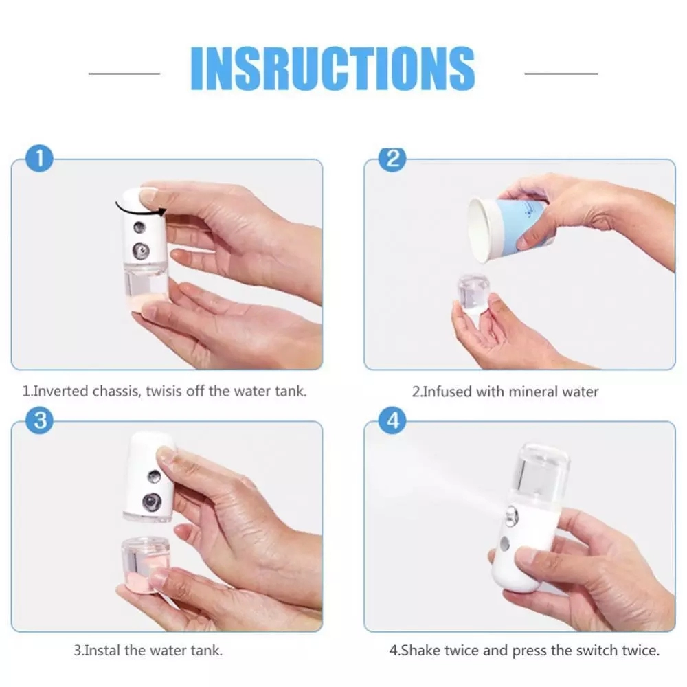 Nano facial senhor pulverizado - Face Steamer avaliação e preço