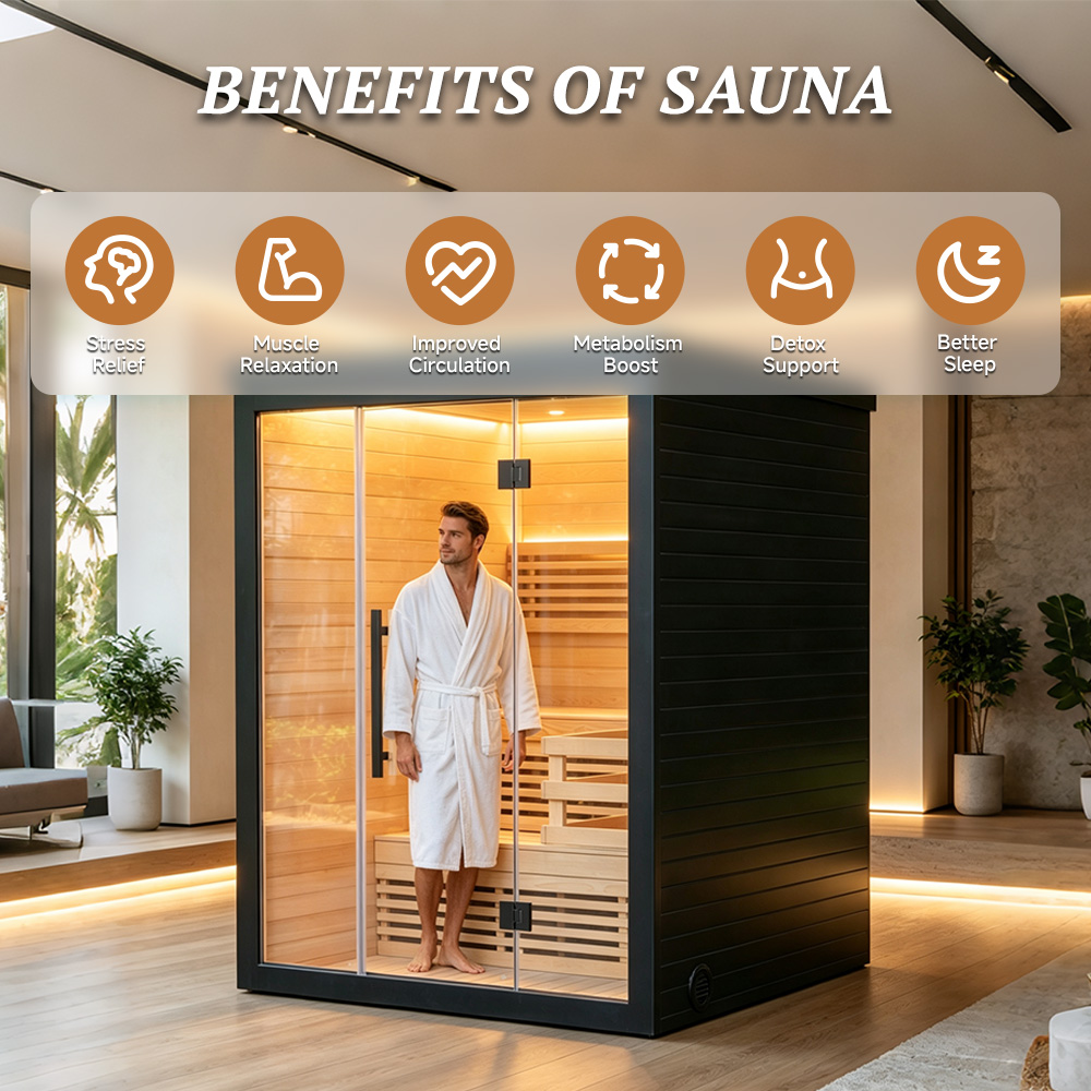 Sauna finlandesa de interior p - Spa Wellness Gym avaliação e preço