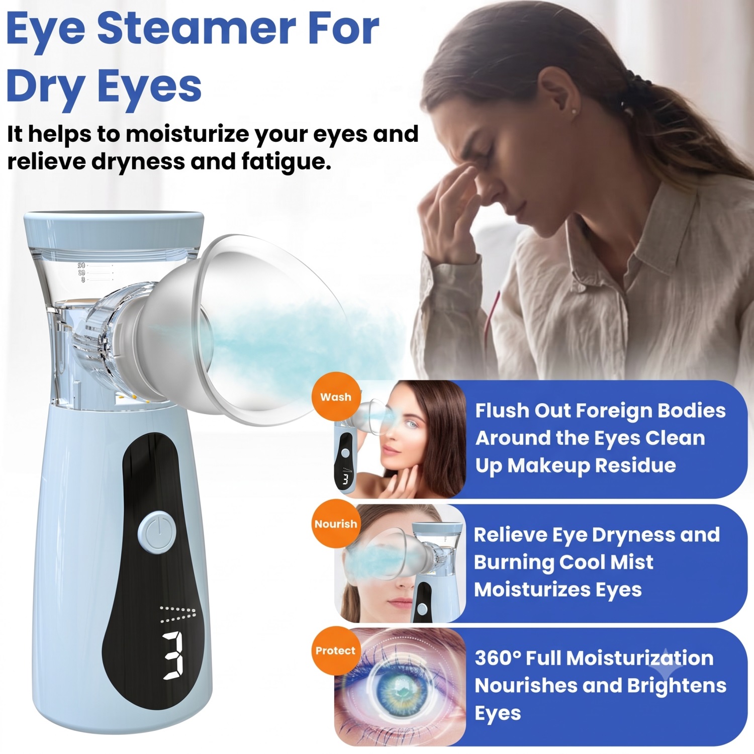 Umidificador Nano para Olhos,  - Face Steamer avaliação e preço