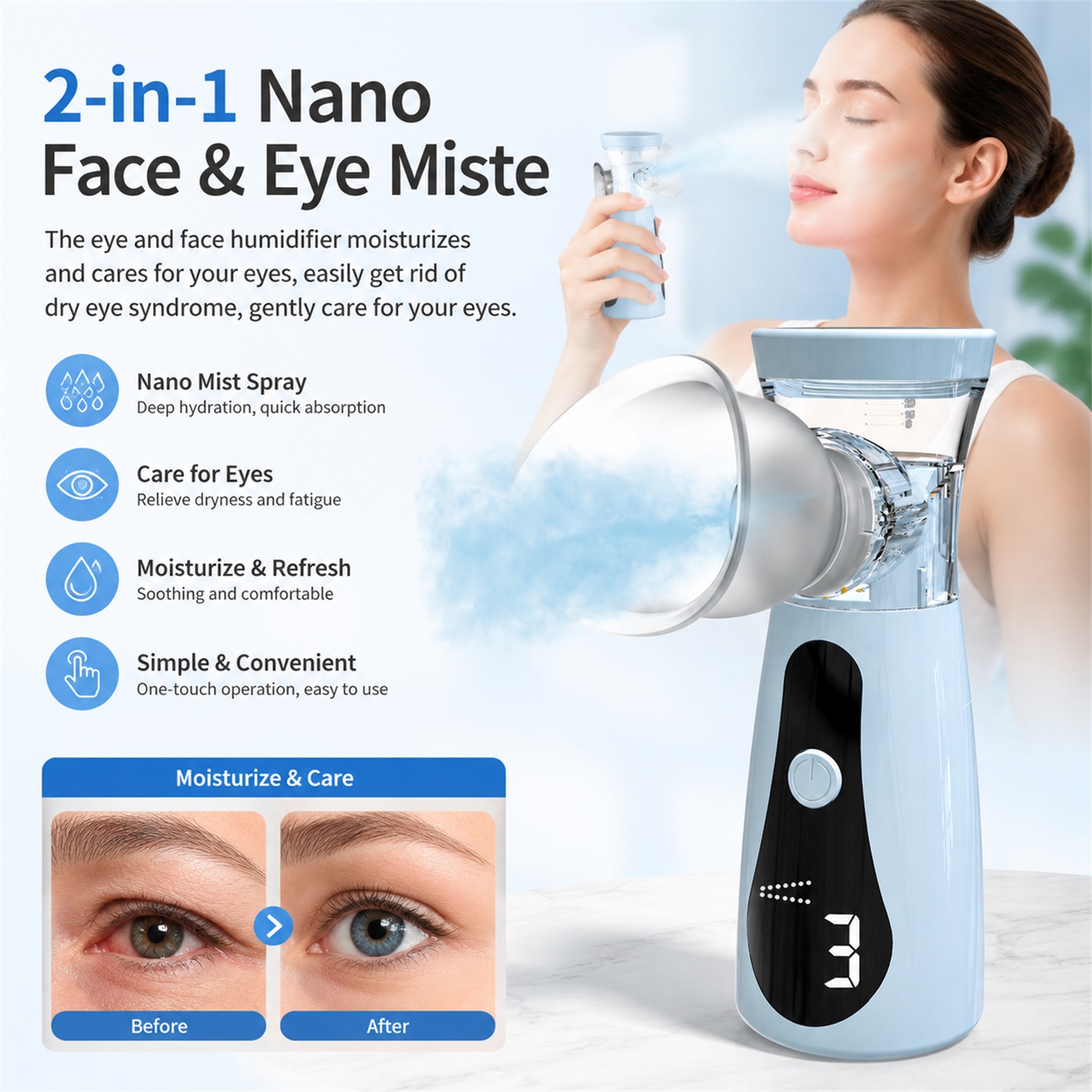 Umidificador Nano para Olhos,  - Face Steamer avaliação e preço