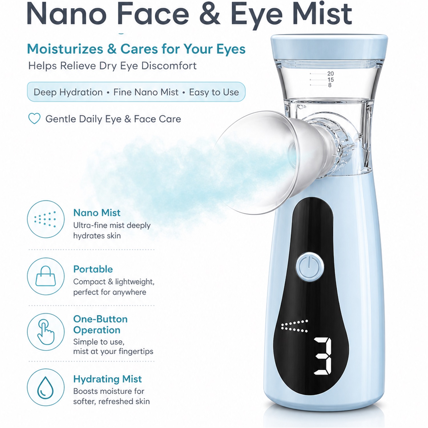 Umidificador Nano para Olhos,  - Face Steamer avaliação e preço
