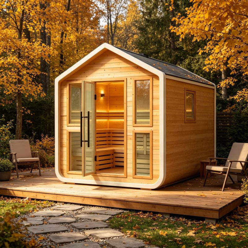 Cabine de sauna de luxo, feita - Spa Wellness Gym avaliação e preço
