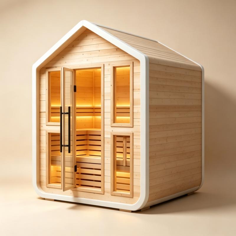 Cabine de sauna de luxo, feita - Spa Wellness Gym avaliação e preço