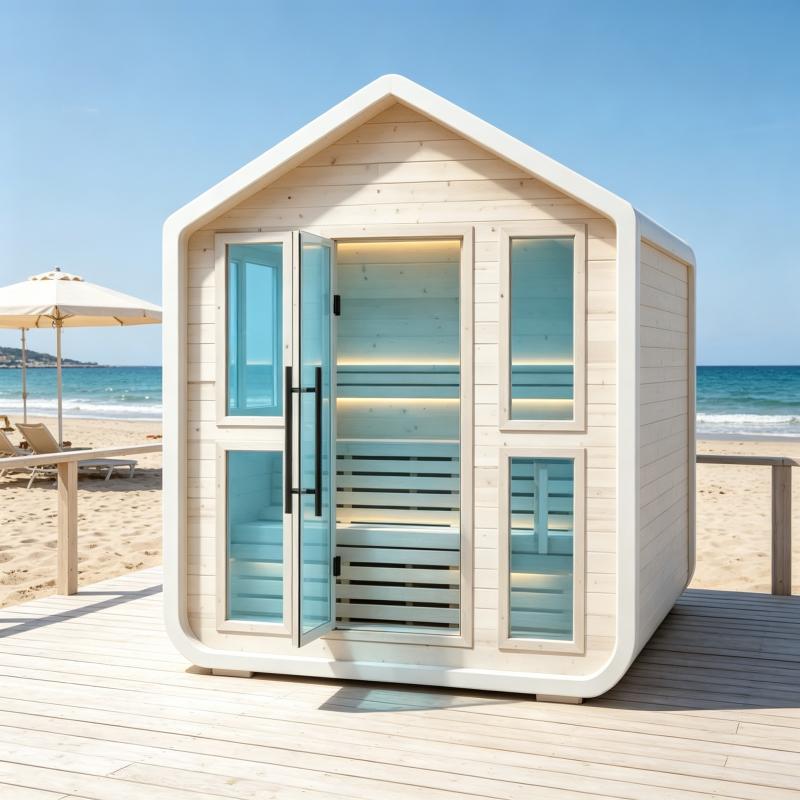 Cabine de sauna de luxo, feita - Spa Wellness Gym avaliação e preço