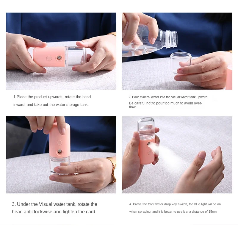 Mini umidificador portátil dis - Face Steamer avaliação e preço