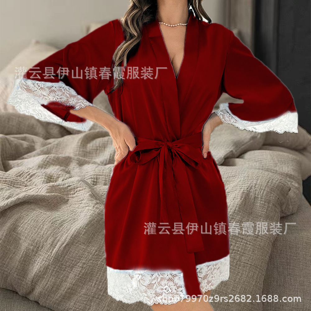 Roupões de noiva europeus e am - Bathrobe avaliação e preço