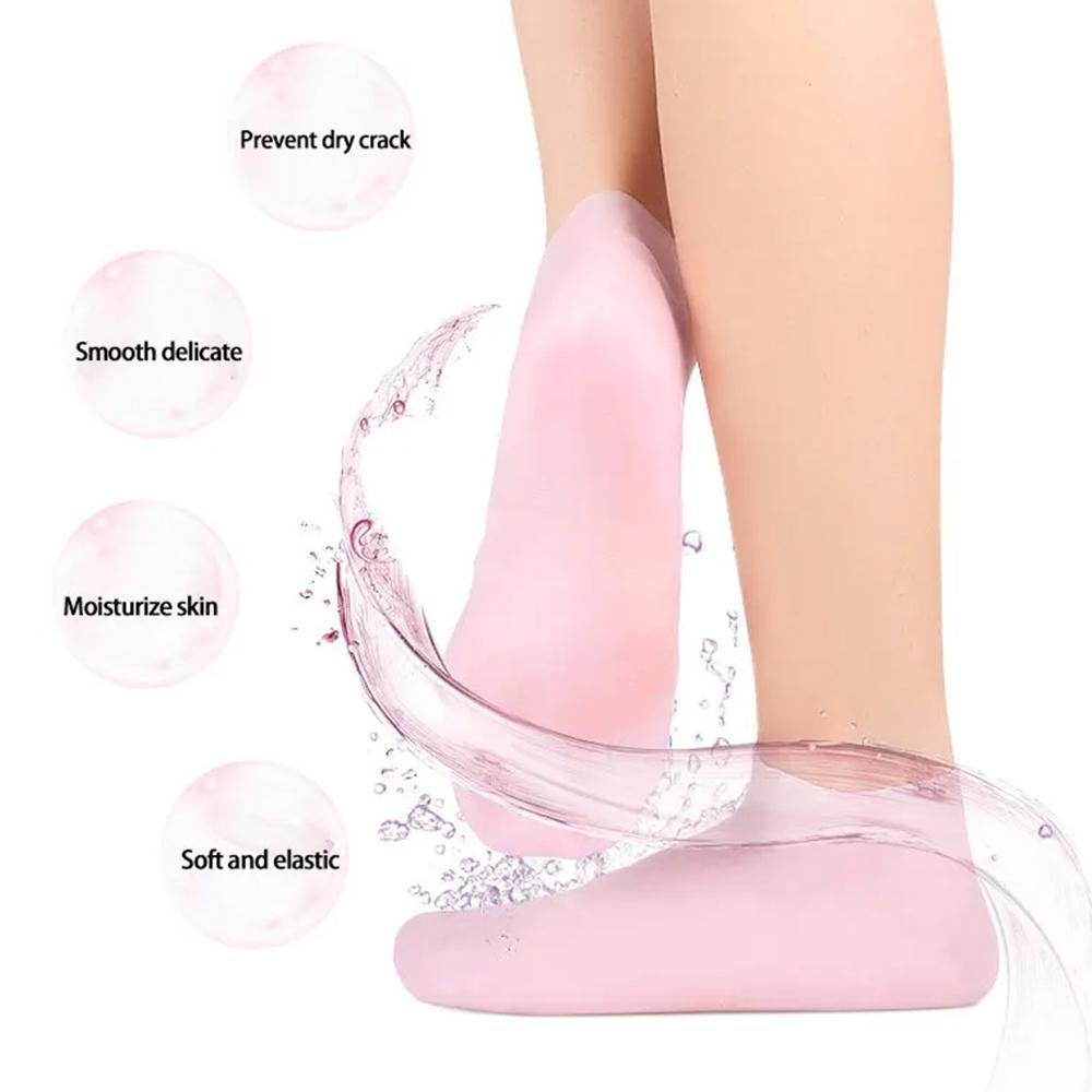 1 par de meias de silicone par - Foot Spa avaliação e preço