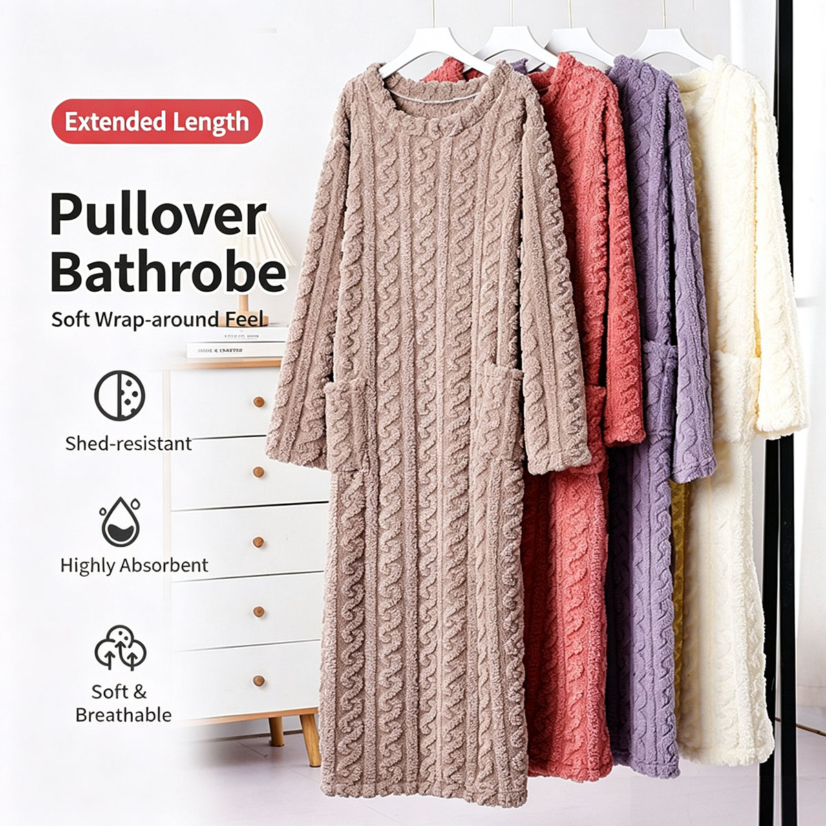 Camisola de Veludo Coral de In - Bathrobe avaliação e preço