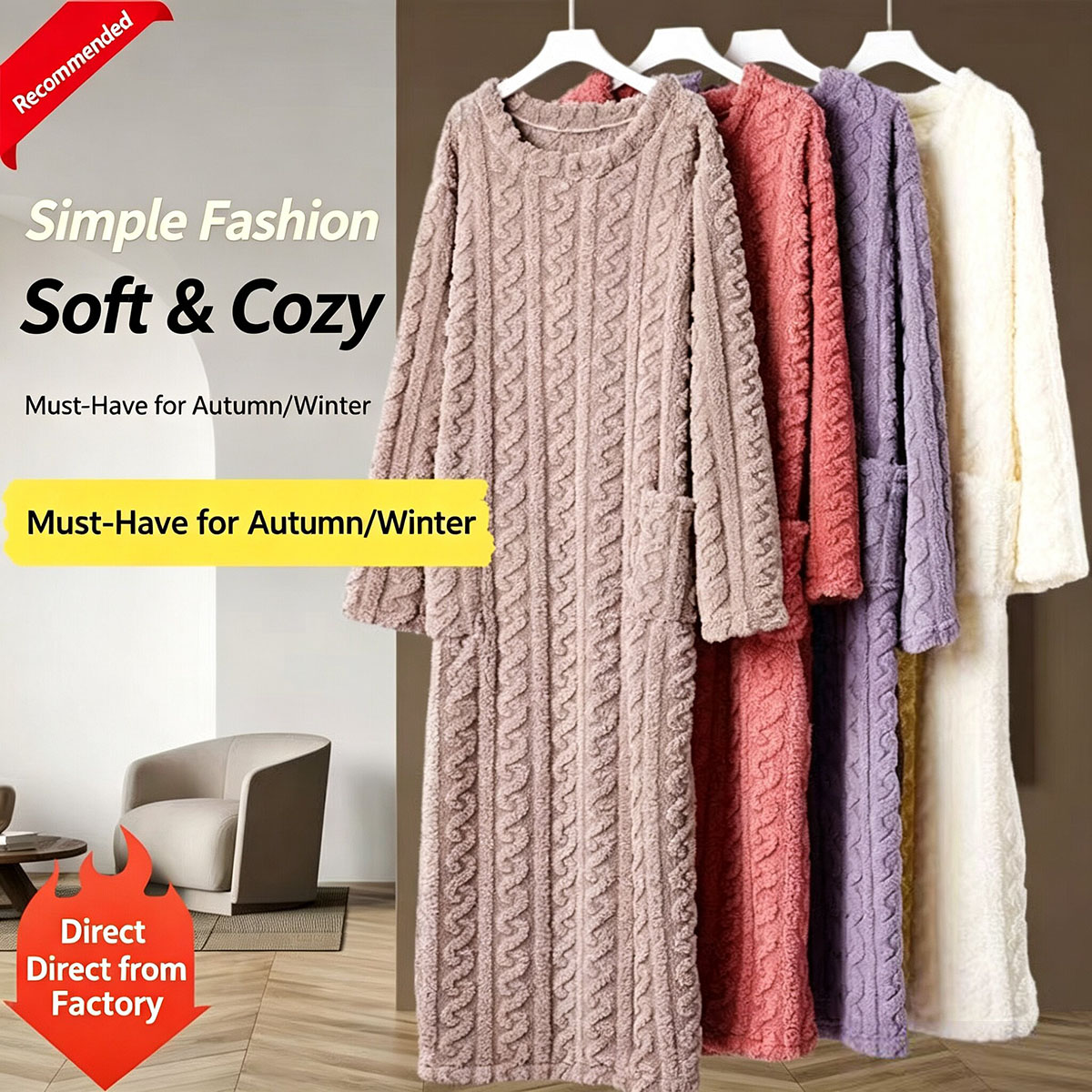 Camisola de Veludo Coral de In - Bathrobe avaliação e preço