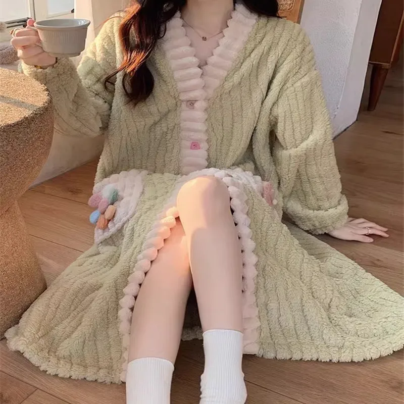 Feminino acolchoado engrossado - Bathrobe avaliação e preço