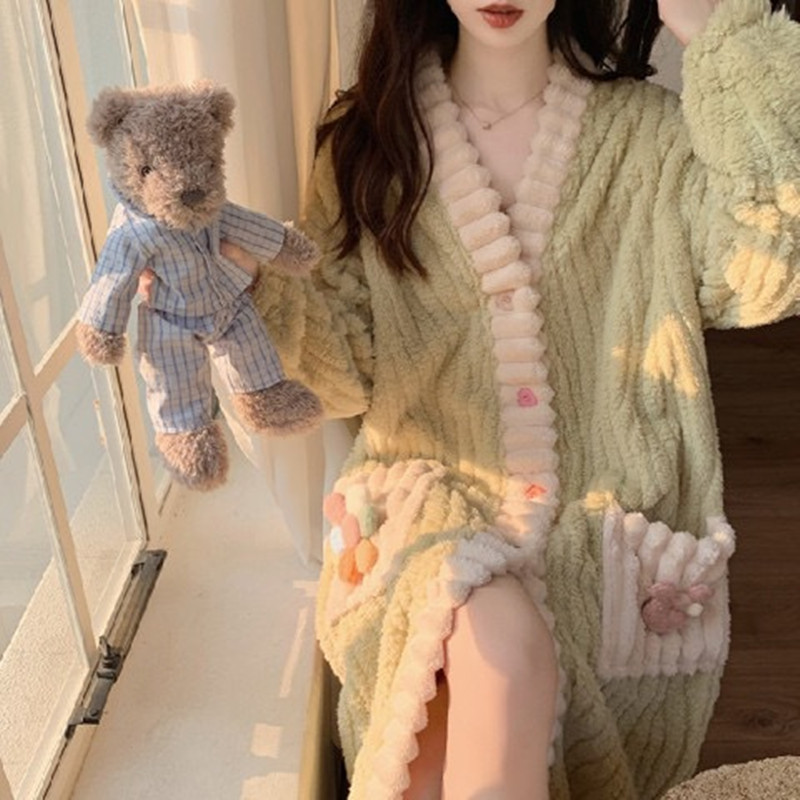 Feminino acolchoado engrossado - Bathrobe avaliação e preço